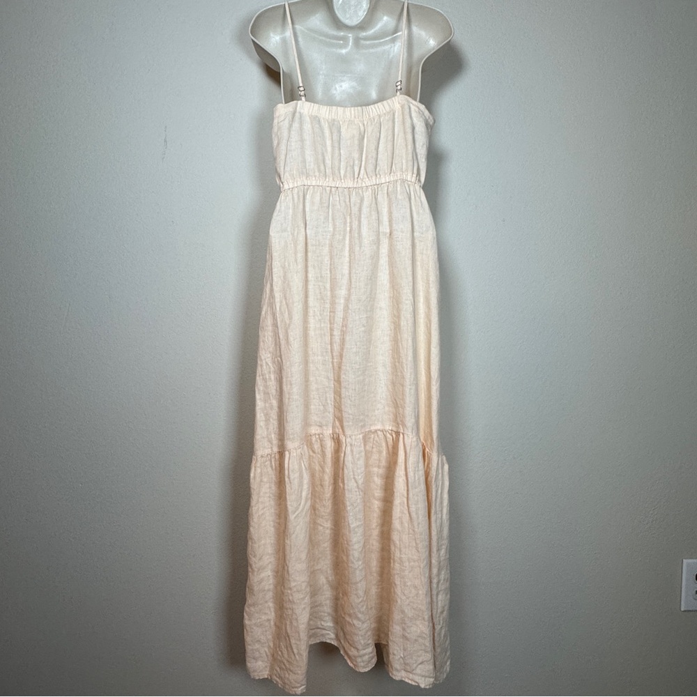 Cloth & Stone Peach Tiered Maxi Dress Size XS - Picture 6 of 8